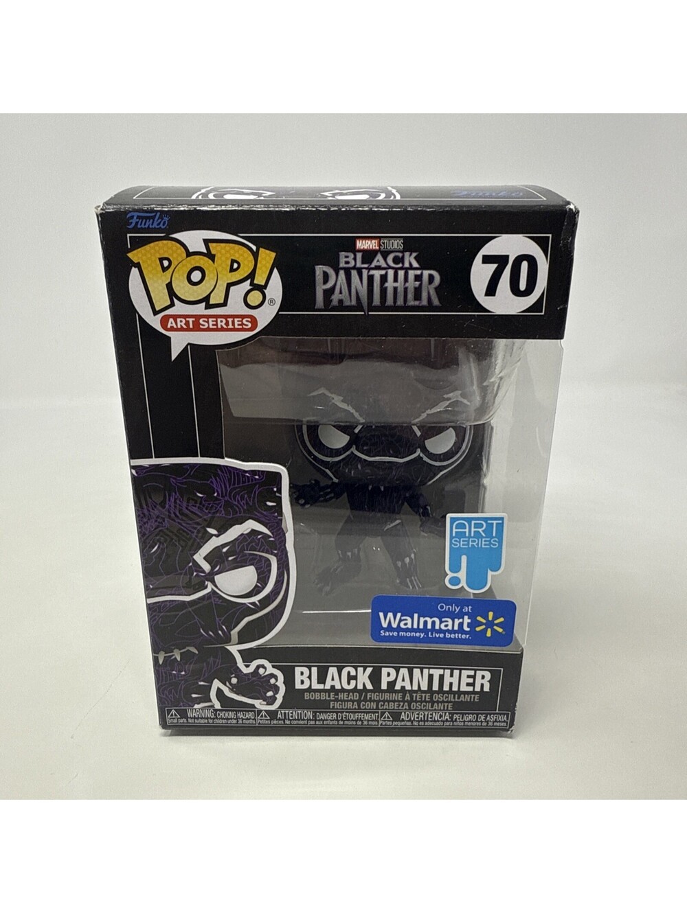 Funko Pop! Artist Series: Marvel - Black Panther - Walmart (Exclusive) #70